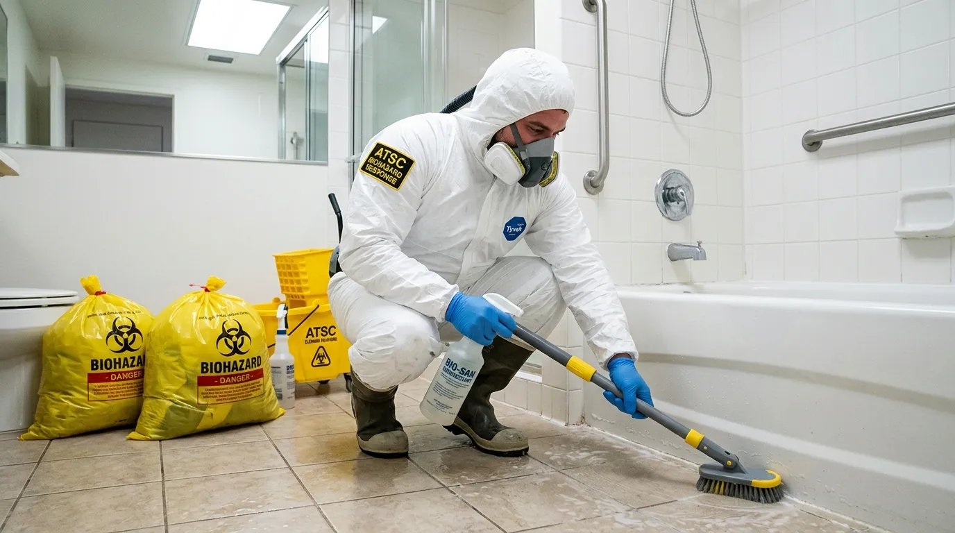 Decontamination equipment deployed for Blood Cleanup in Ewing